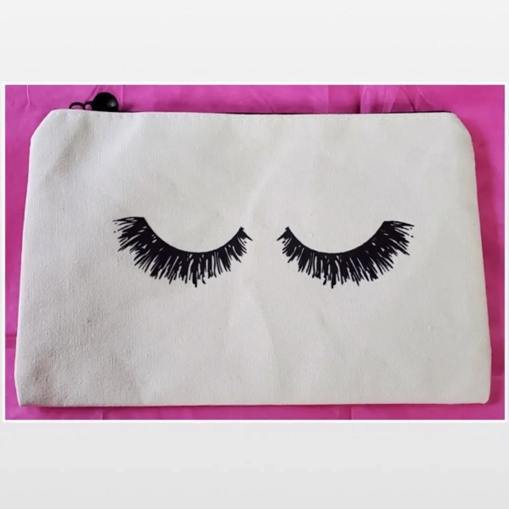 New Super Cute Eyelash Beige Bag Female